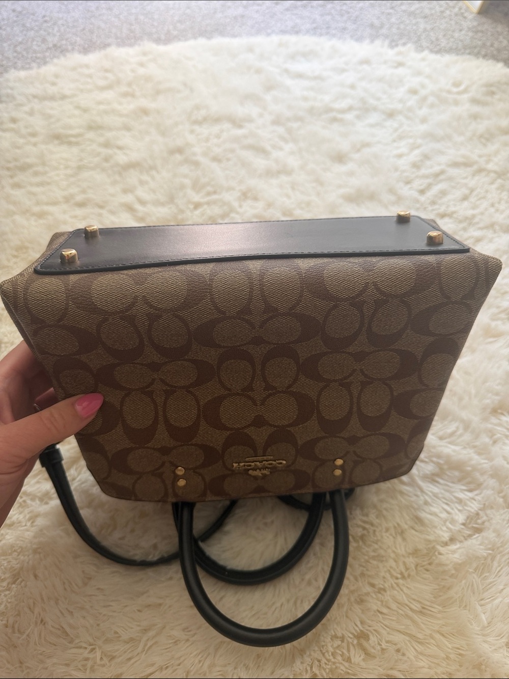 Coach Brown and Black Crossbody Bag - Picture 7 of 8